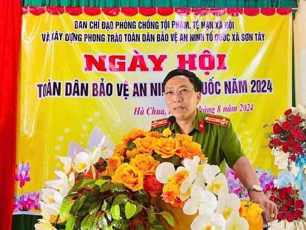 Sơn Tây tổ chức làm điểm Ngày hội toàn dân bảo vệ an ninh Tổ quốc năm 2024 tại thôn Hà Chua